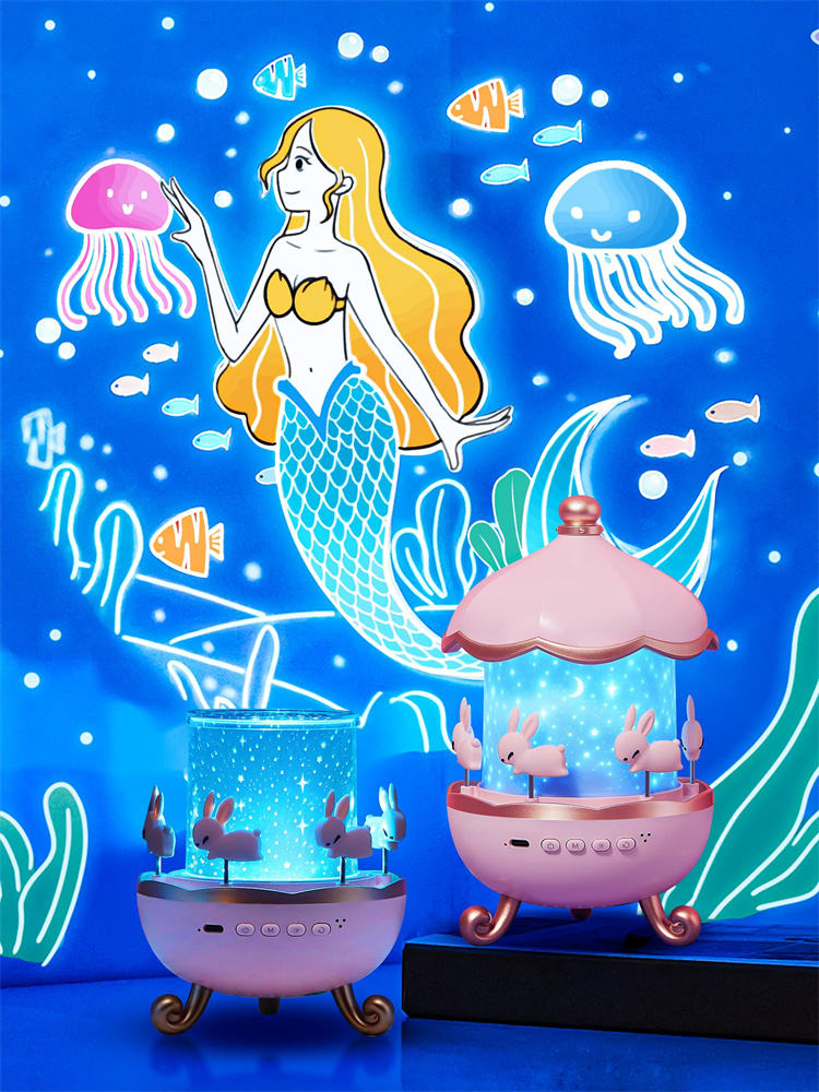 Night Light Rabbit Sky Projector